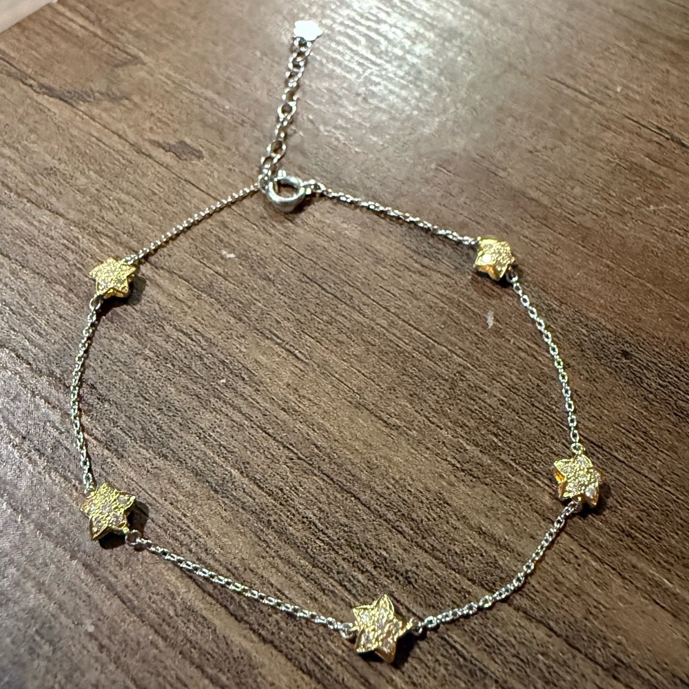 18K Yellow & White Gold Combination Bracelet with Diamonds